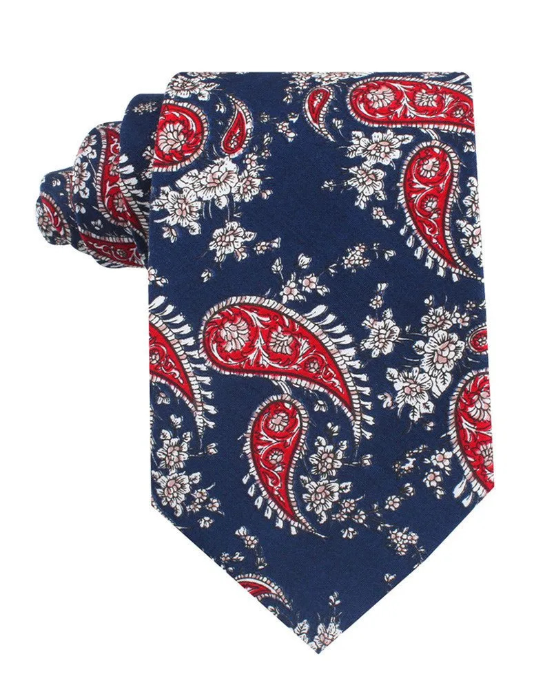 Trasimeno Blue with Red Paisley Tie sold by OTAA