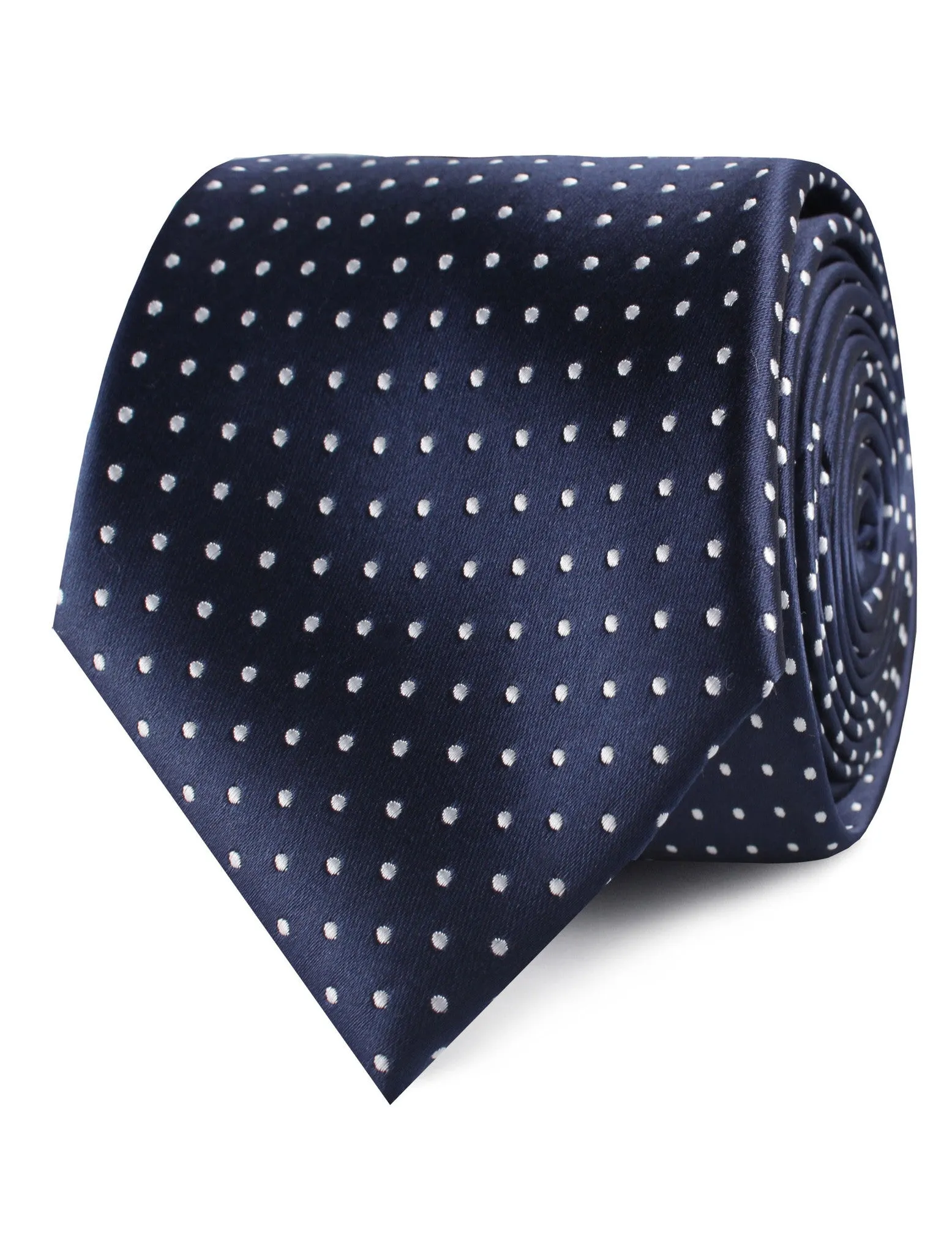 Midnight Blue Mini Pin Dots Tie sold by OTAA product image thumbnail 2