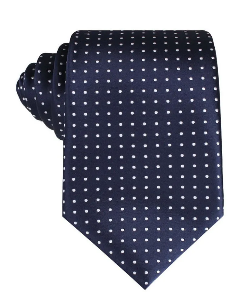 Midnight Blue Mini Pin Dots Tie sold by OTAA
