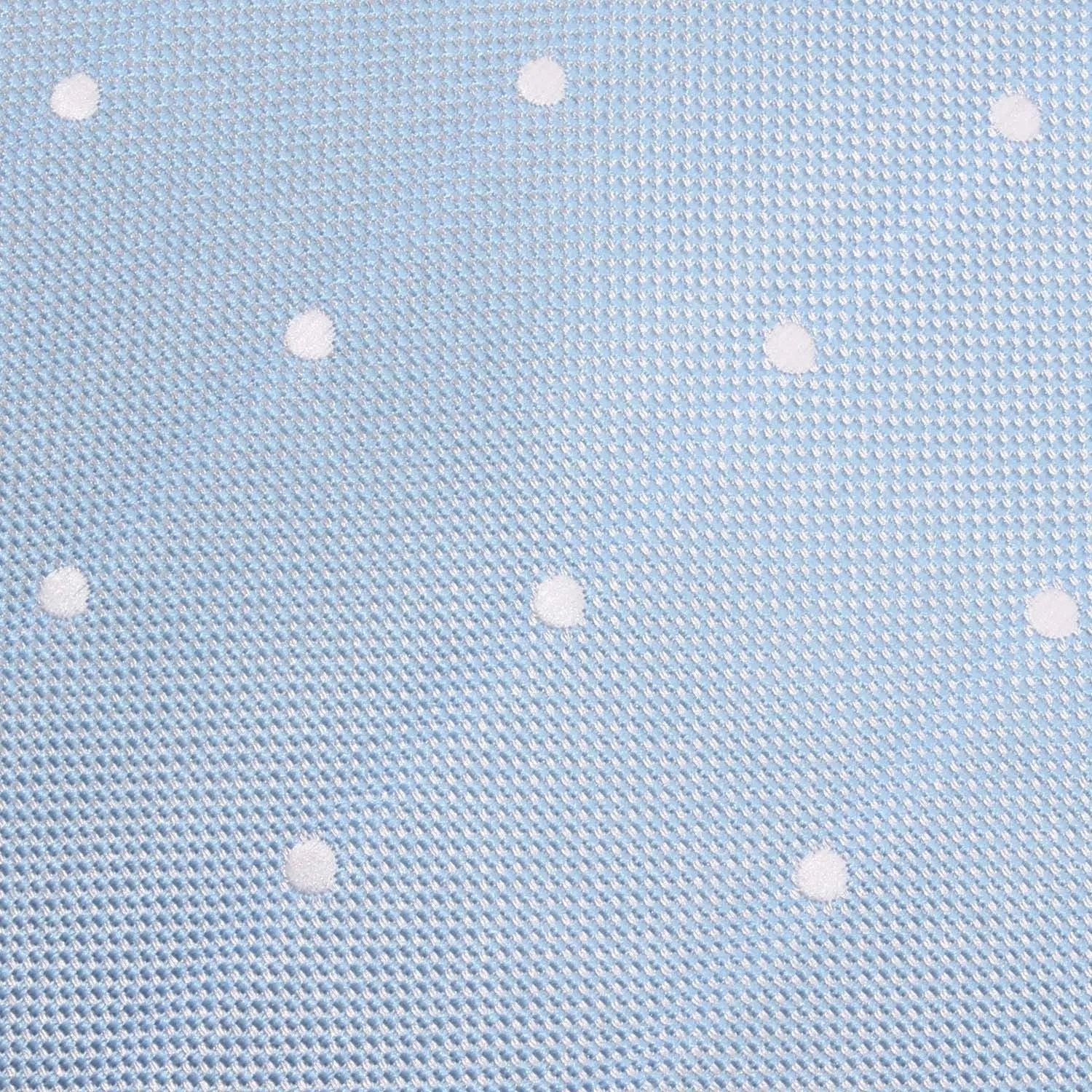 Mint Blue with White Polka Dots Self Tie Diamond Tip Bow Tie sold by OTAA product image thumbnail 5