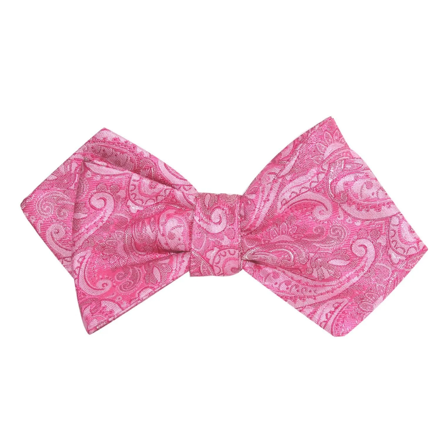 Paisley Pink Self Tie Diamond Tip Bow Tie sold by OTAA product image thumbnail 2