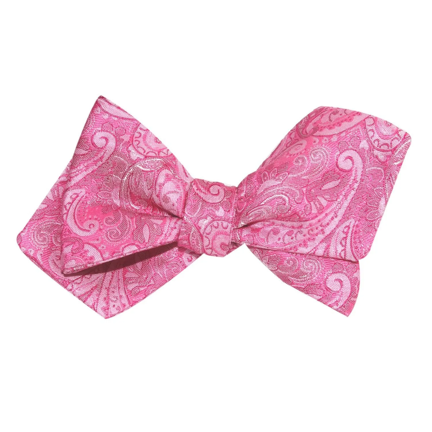 Paisley Pink Self Tie Diamond Tip Bow Tie sold by OTAA product image thumbnail 4