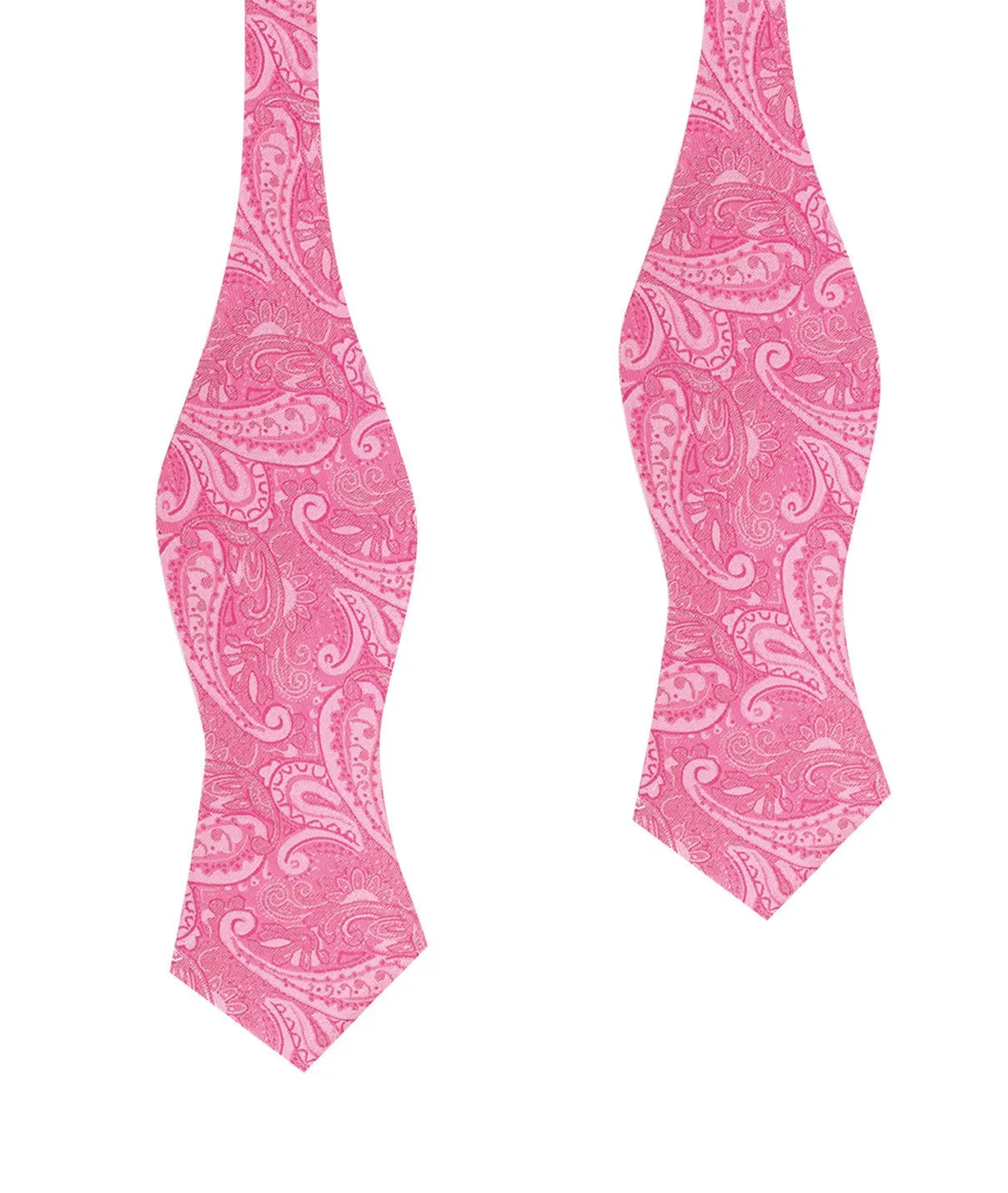 Paisley Pink Self Tie Diamond Tip Bow Tie sold by OTAA
