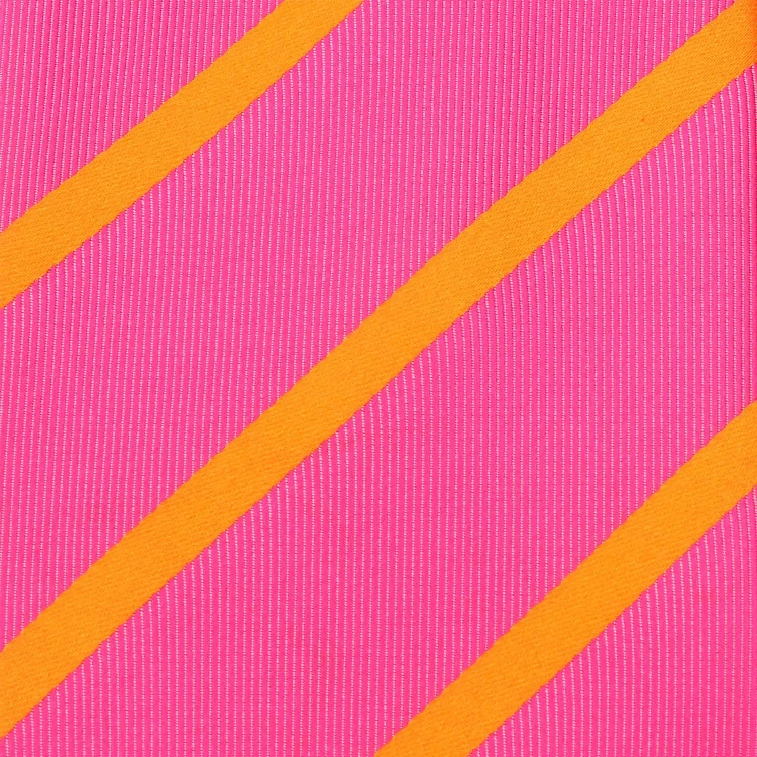 Hot Pink with Orange Diagonal Self Tie Diamond Tip Bow Tie sold by OTAA product image thumbnail 5