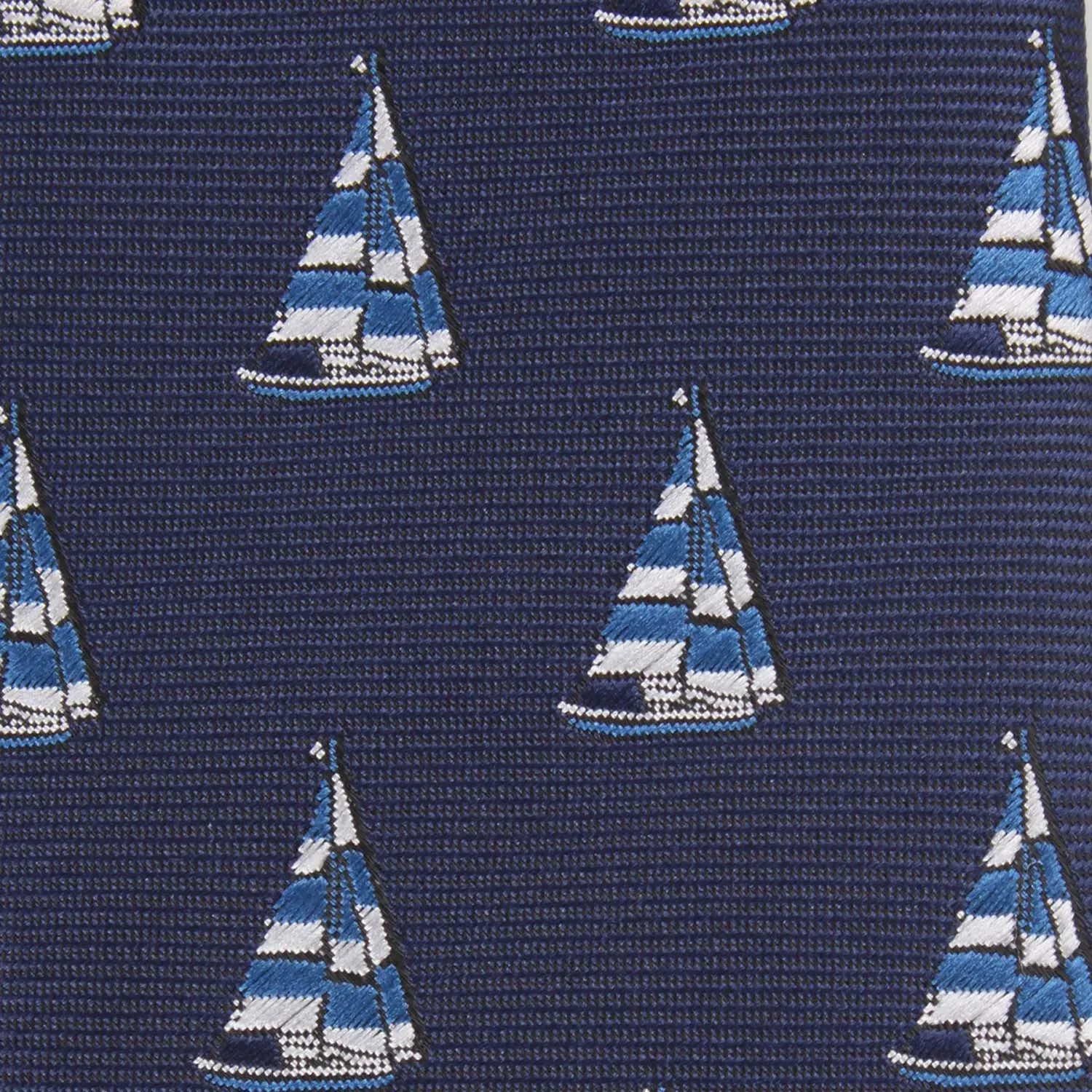 Navy Blue Sailor Boat Self Tie Diamond Tip Bow Tie sold by OTAA product image thumbnail 5