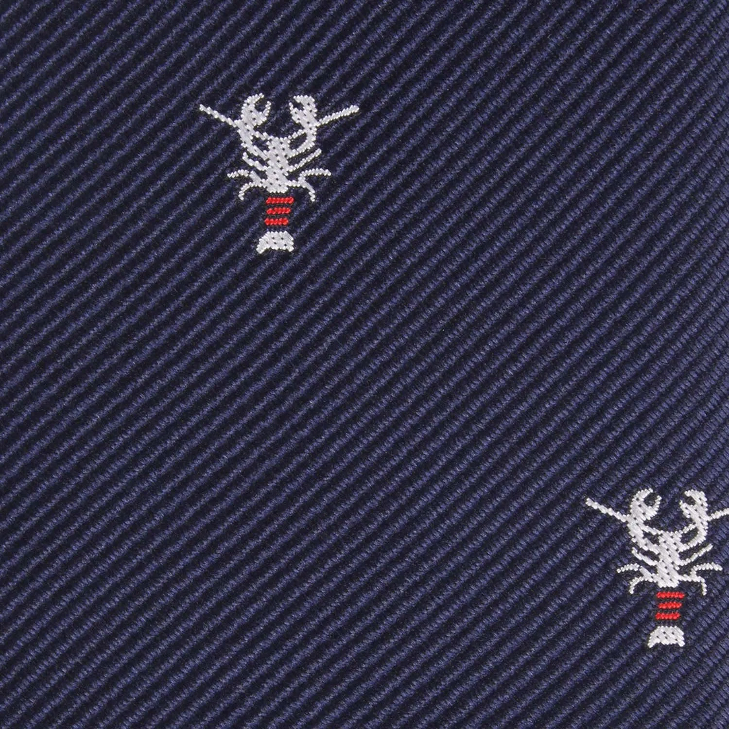Navy Blue Lobster Skinny Tie sold by OTAA product image thumbnail 4