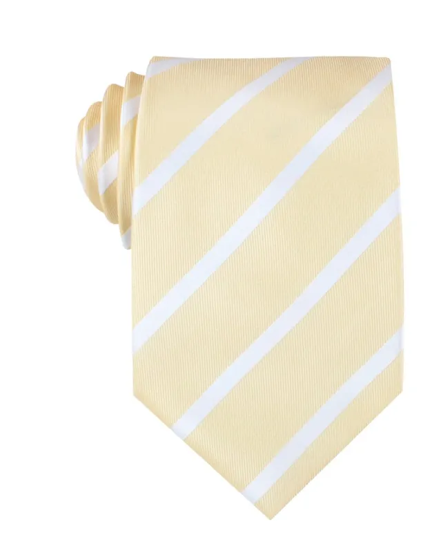 Champagne Stripe Necktie made by OTAA