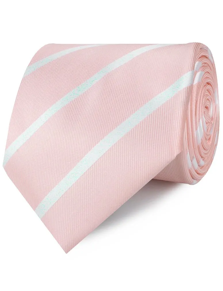 Blush Pink Striped Necktie sold by OTAA product image thumbnail 2
