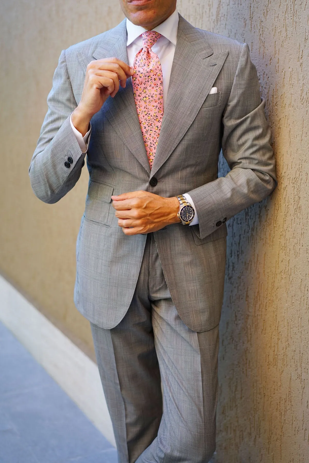 Je Suis Malade Floral Necktie sold by OTAA product image thumbnail 5
