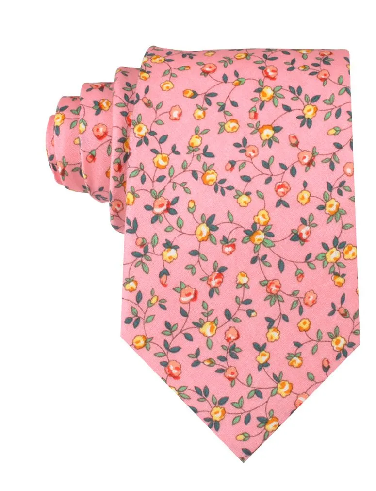 Je Suis Malade Floral Necktie sold by OTAA