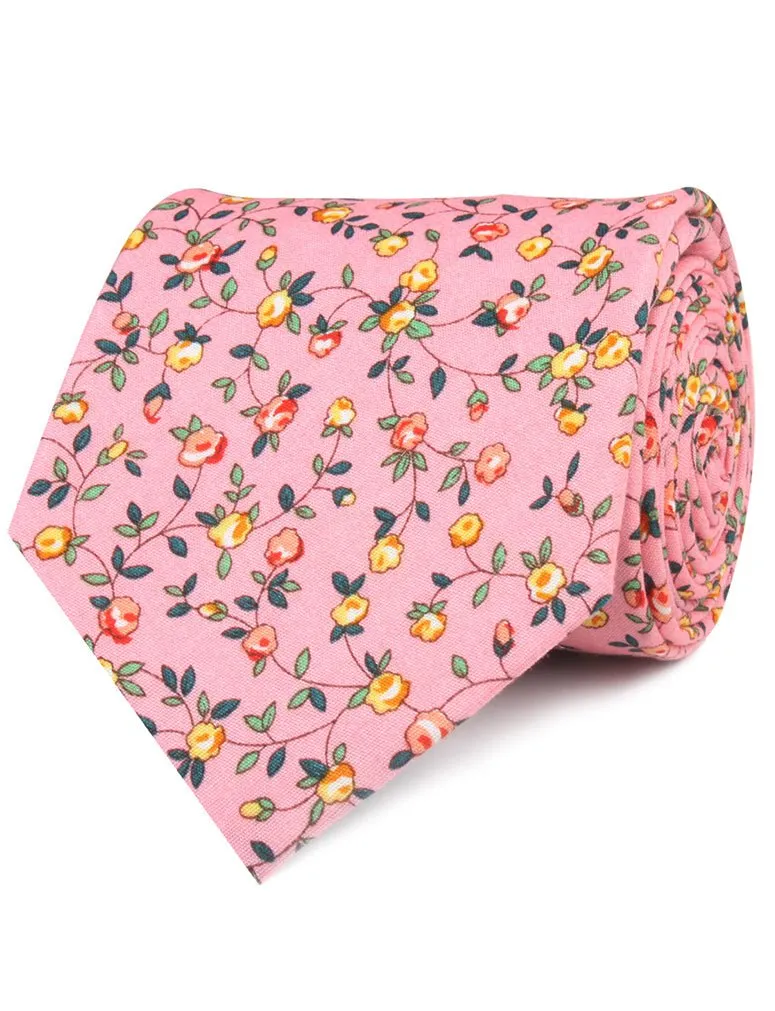 Je Suis Malade Floral Necktie sold by OTAA product image thumbnail 2
