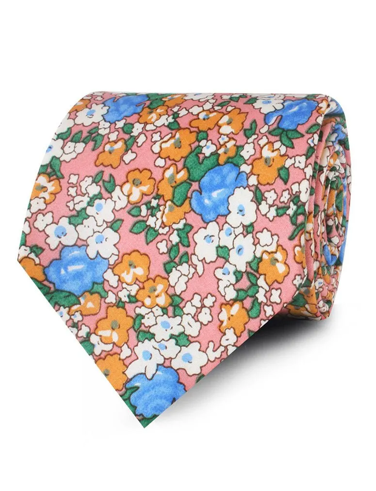 Panama Pink Floral Necktie sold by OTAA product image thumbnail 2