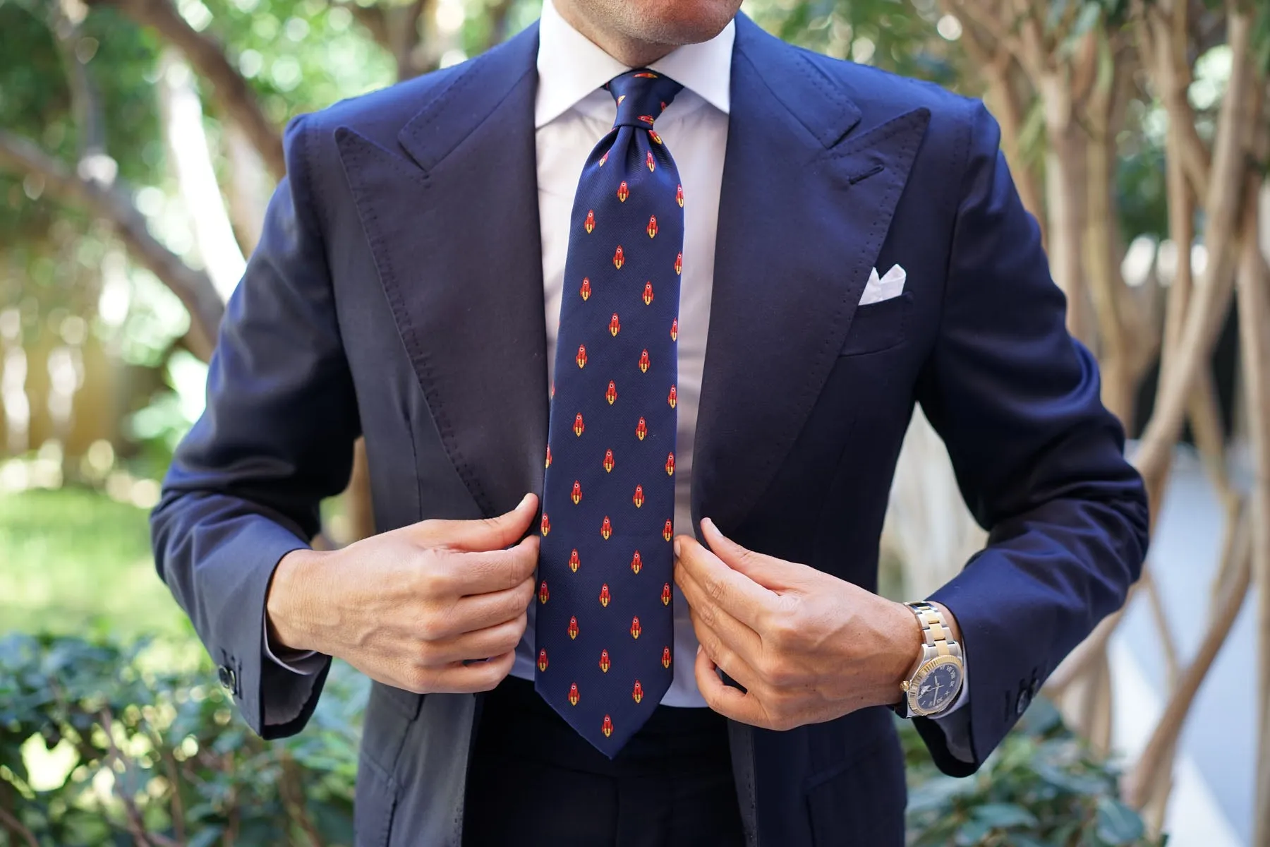 Saturn Red Rocket Necktie sold by OTAA product image thumbnail 4