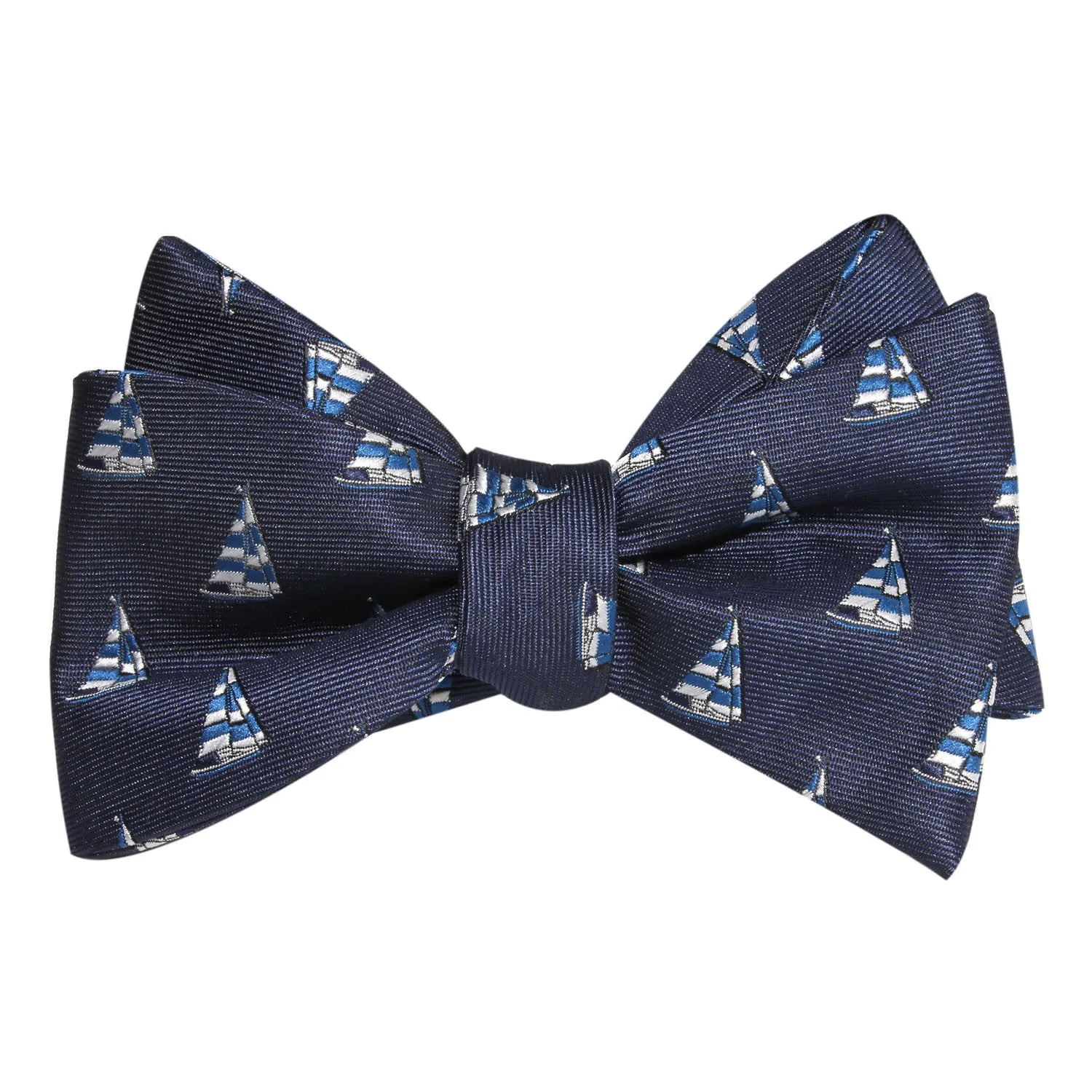 Navy Blue Sailor Boat Self Tie Bow Tie sold by OTAA product image thumbnail 2