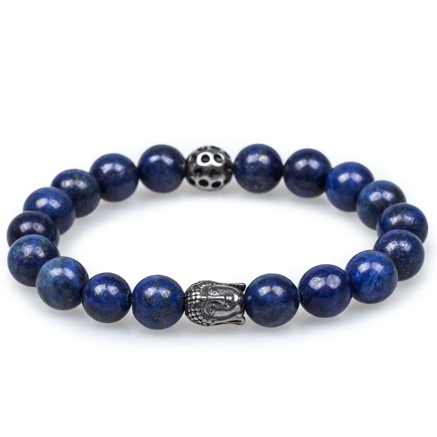 Mantra Lapis Lazuli Buddha Bracelet sold by OTAA