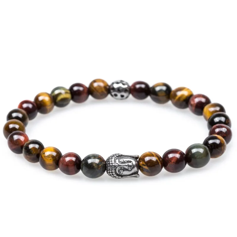 Brahma Tiger's Eye Buddha Bracelet made by OTAA