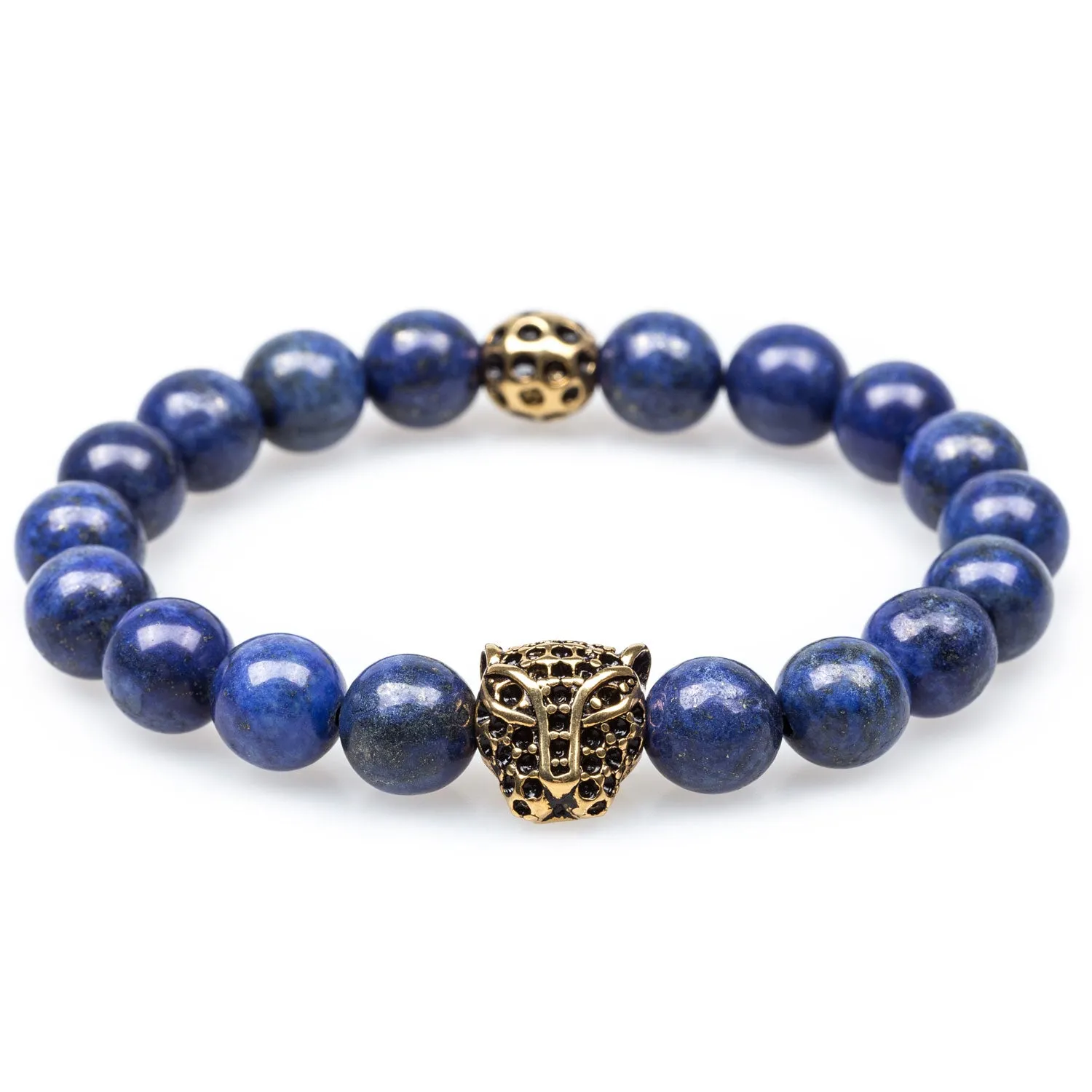 Lapis Lazuli Panther Warrior Bracelet sold by OTAA