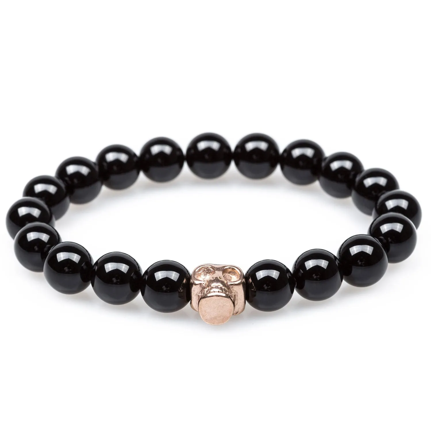 Sirius Black Onyx Rose Gold Skull Bracelet sold by OTAA