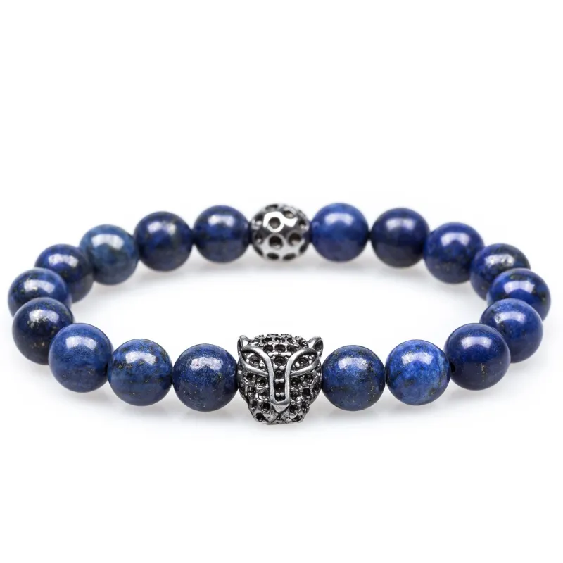 Osiris Lapis Lazuli Panther Bracelet made by OTAA
