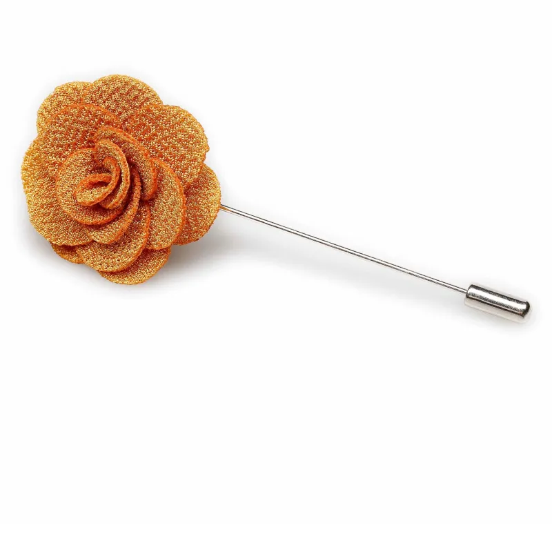 Mini Mustard Yellow Lapel Flower made by OTAA