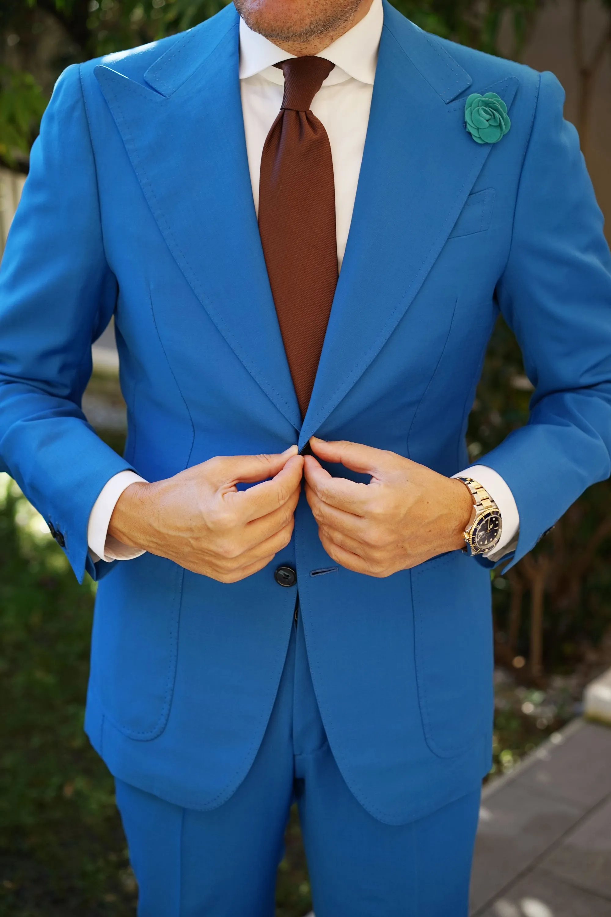 Teal Velvet Lapel Flower sold by OTAA product image thumbnail 4