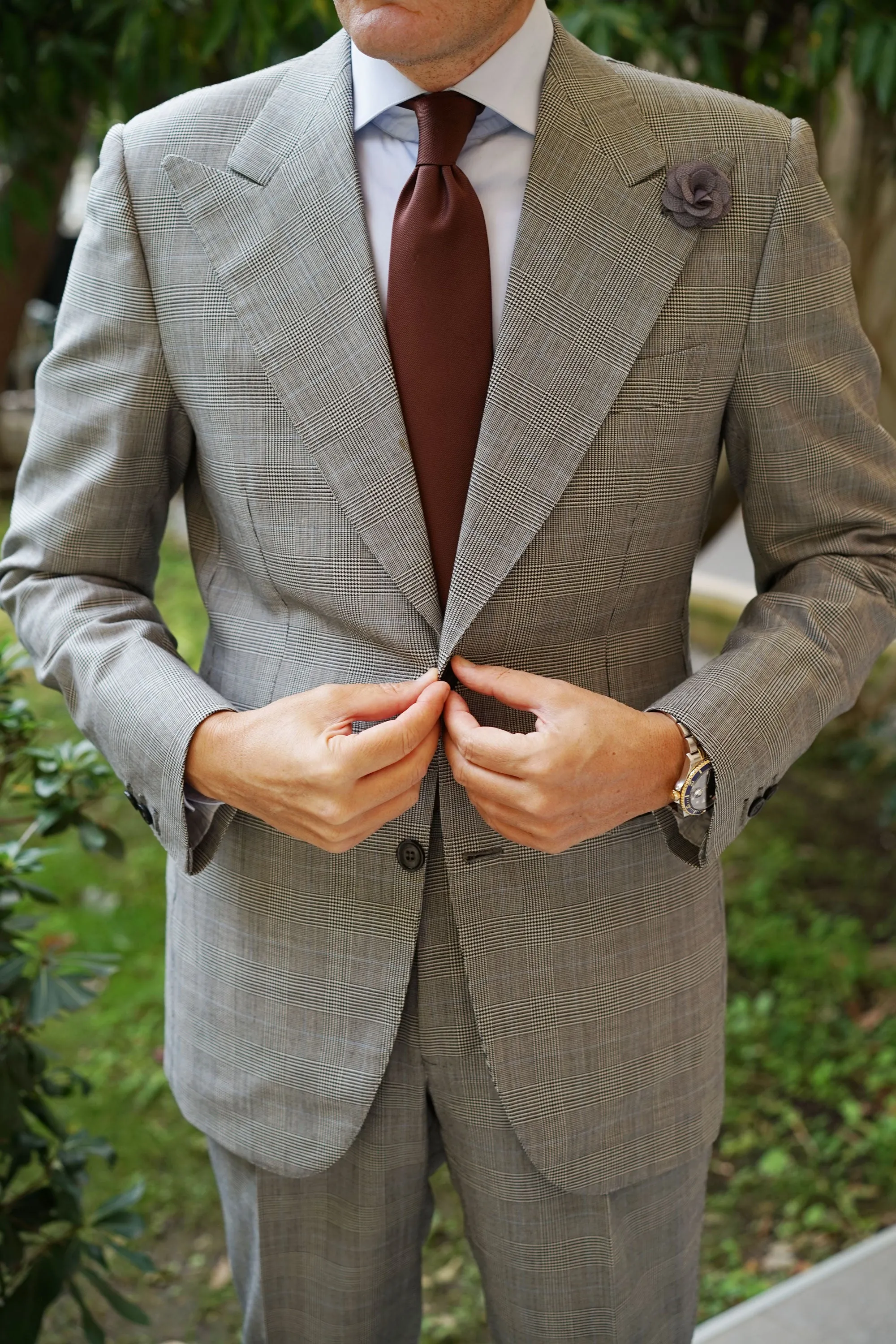 Charcoal Grey Lapel Flower sold by OTAA product image thumbnail 5