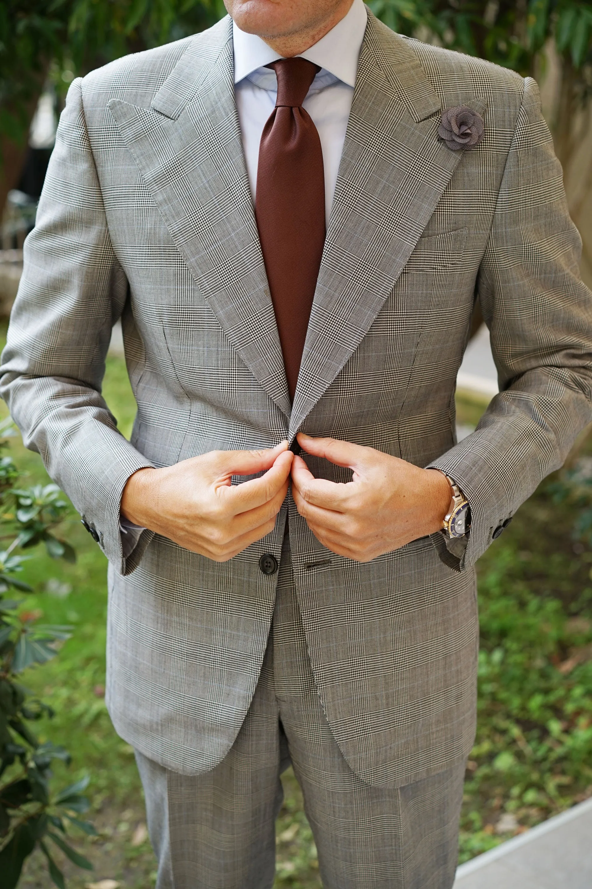 Charcoal Grey Lapel Flower sold by OTAA product image thumbnail 4