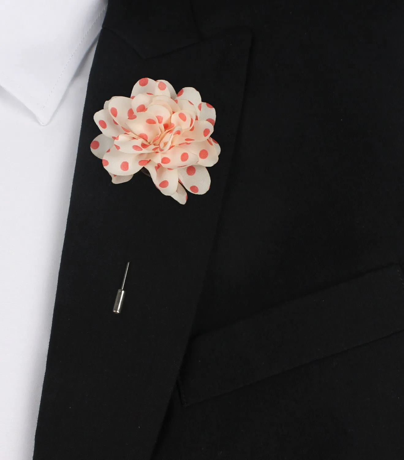 Polkadot Pink Lapel Flower sold by OTAA product image thumbnail 4