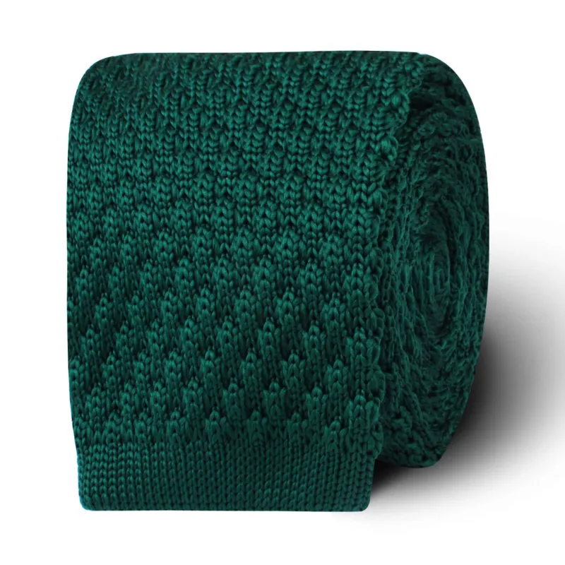Rio Green Knitted Tie made by OTAA