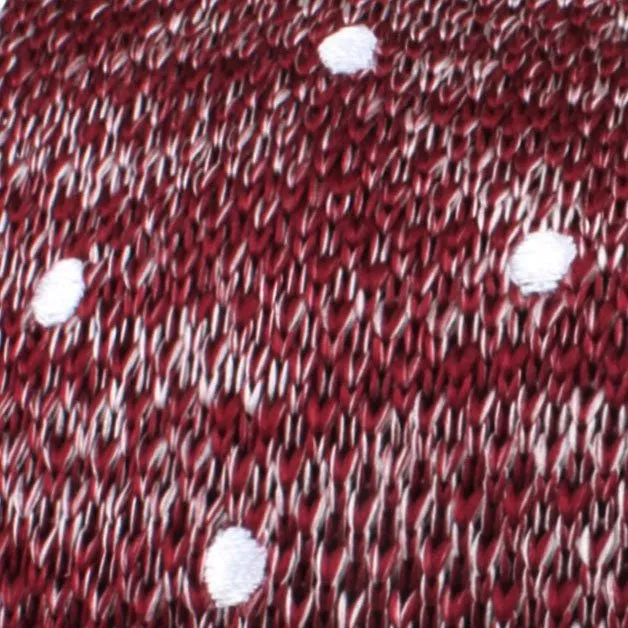 Chambray Red Polka Dot Knitted Tie sold by OTAA product image thumbnail 2