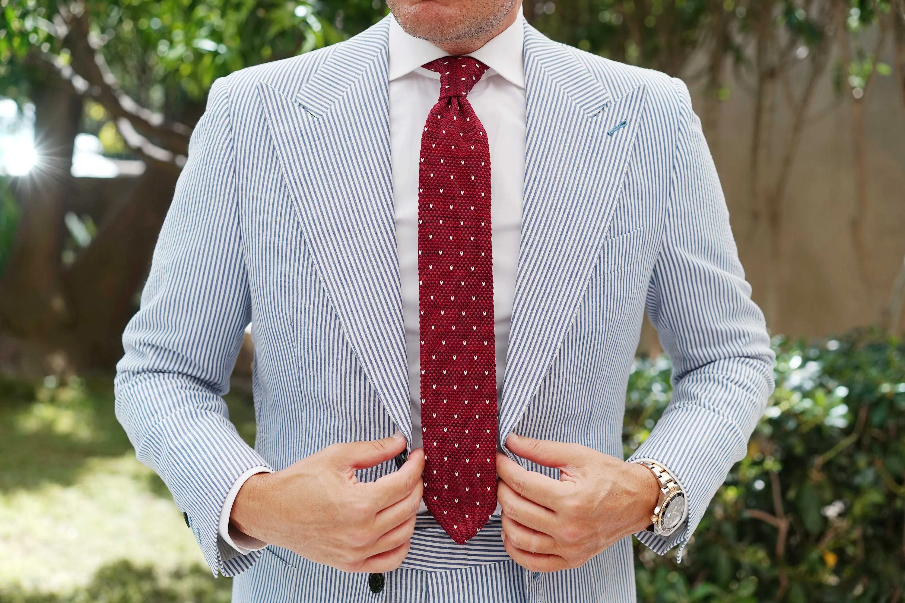 Brizo Wine Knitted Tie sold by OTAA product image thumbnail 5