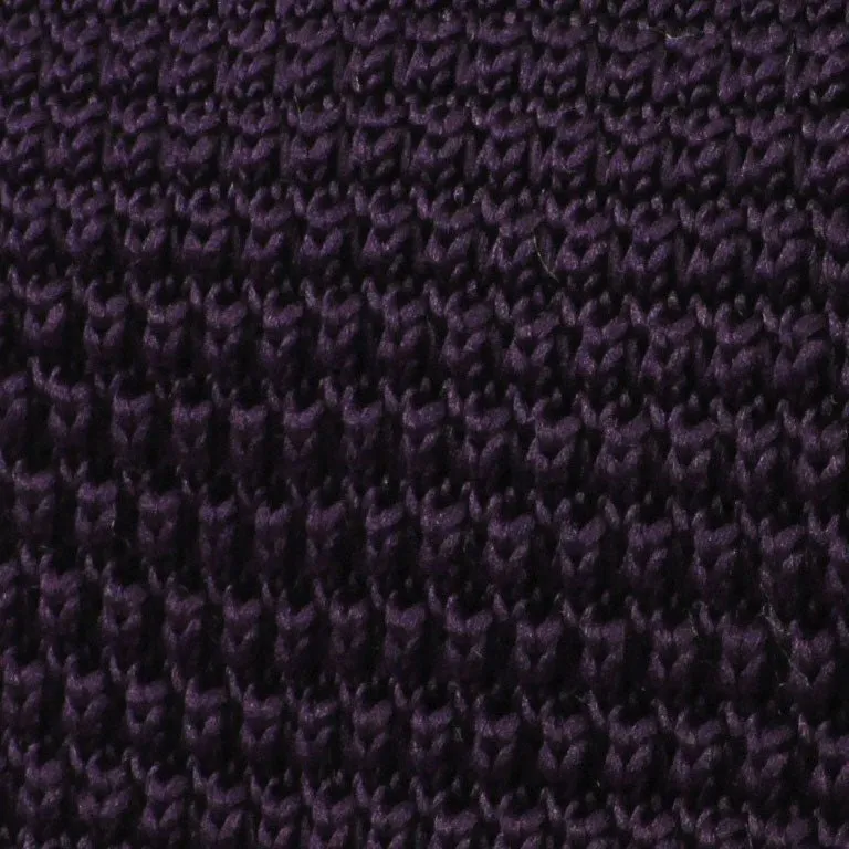 Dark Purple Pointed Knitted Tie sold by OTAA product image thumbnail 2