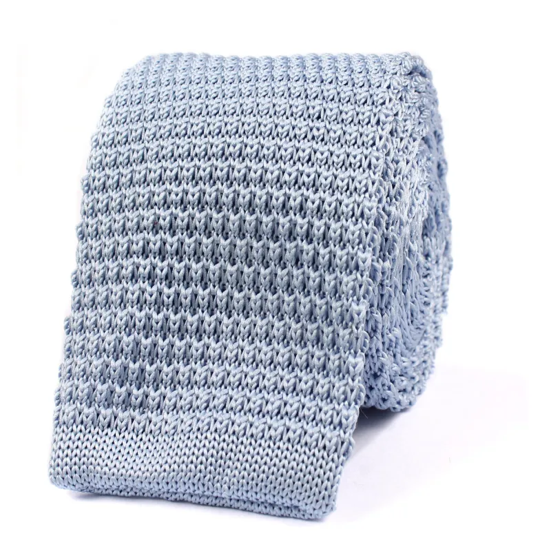 Columbia Light Blue Knitted Tie made by OTAA