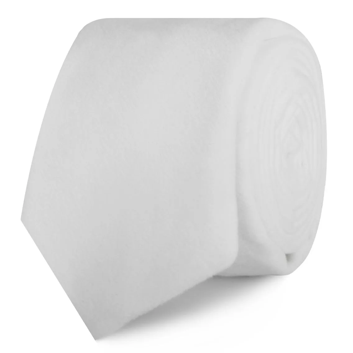 White Velvet Skinny Tie sold by OTAA product image thumbnail 2