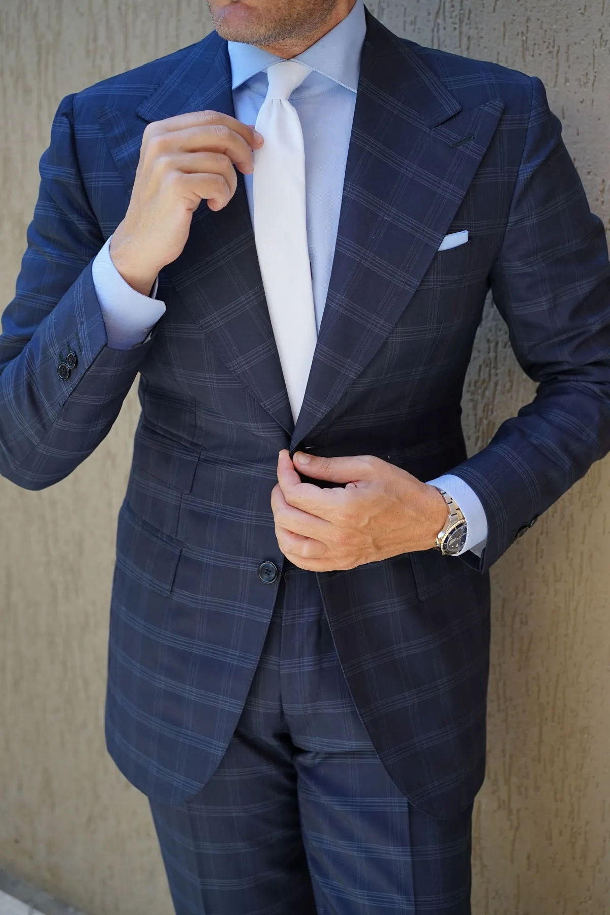 White Velvet Skinny Tie sold by OTAA product image thumbnail 5