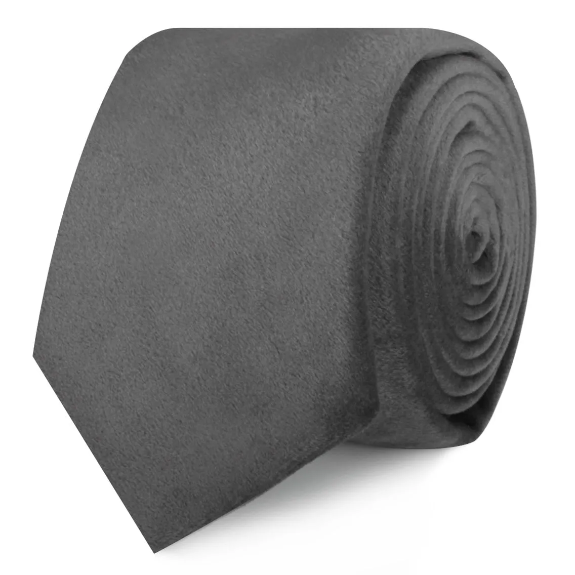 Grey Velvet Skinny Tie sold by OTAA product image thumbnail 2
