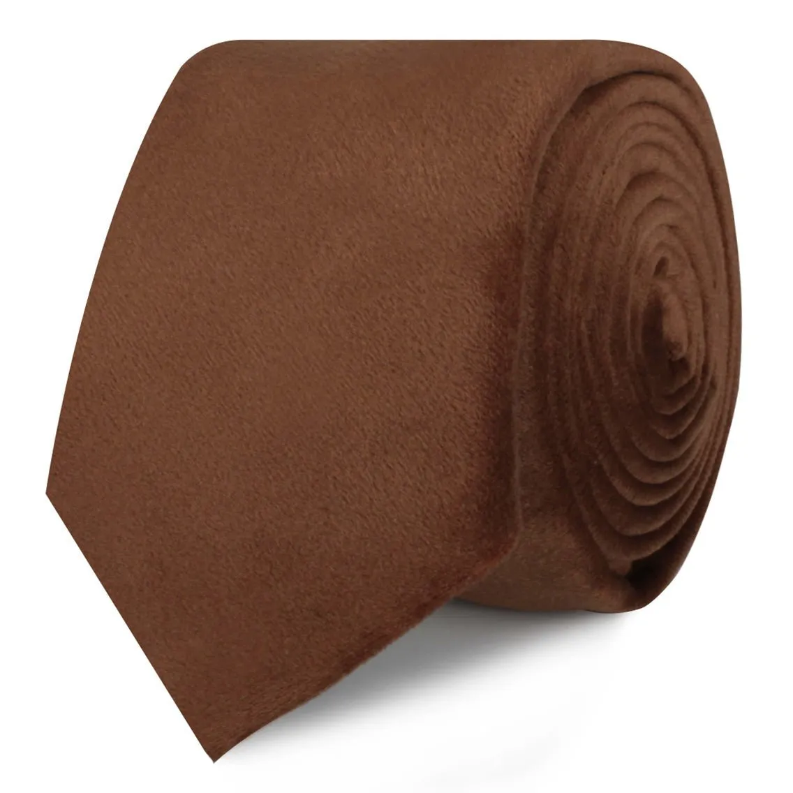 Brown Velvet Skinny Tie sold by OTAA product image thumbnail 2