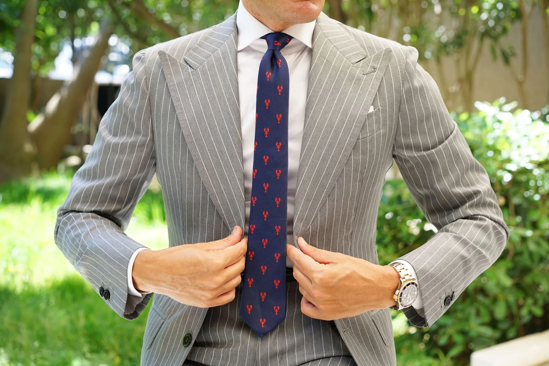Red Lobster Skinny Tie sold by OTAA product image thumbnail 4