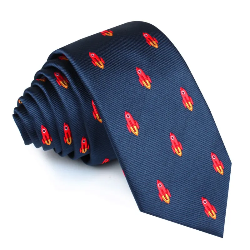 Saturn Red Rocket Skinny Tie made by OTAA