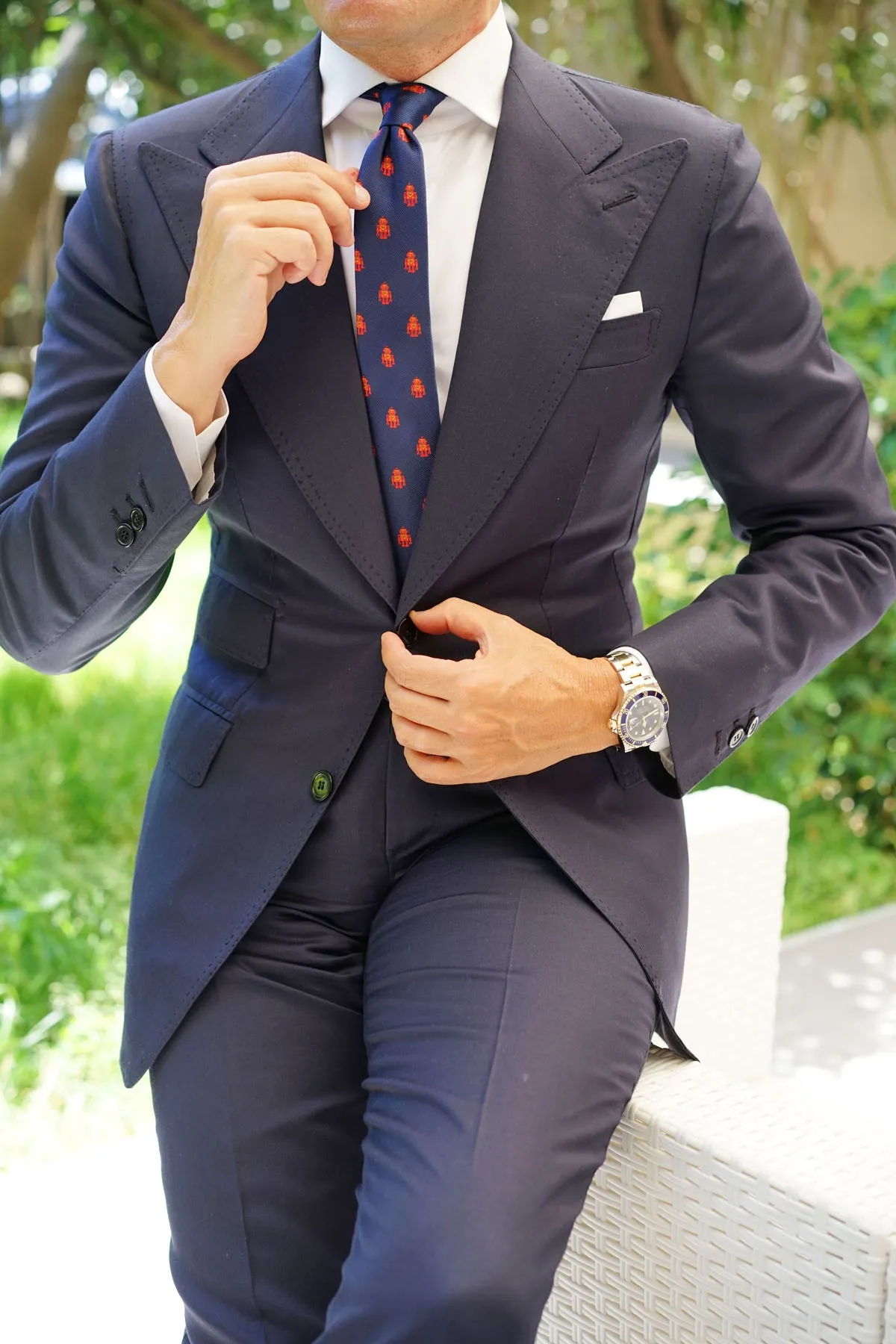 Angry Robot Skinny Tie sold by OTAA product image thumbnail 5