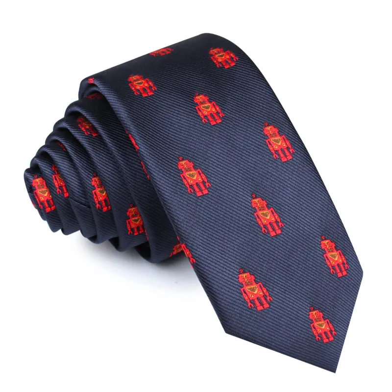 Angry Robot Skinny Tie made by OTAA