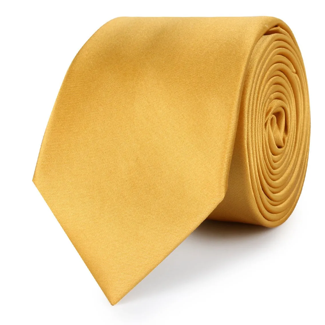 Gold Satin Skinny Tie sold by OTAA product image thumbnail 2