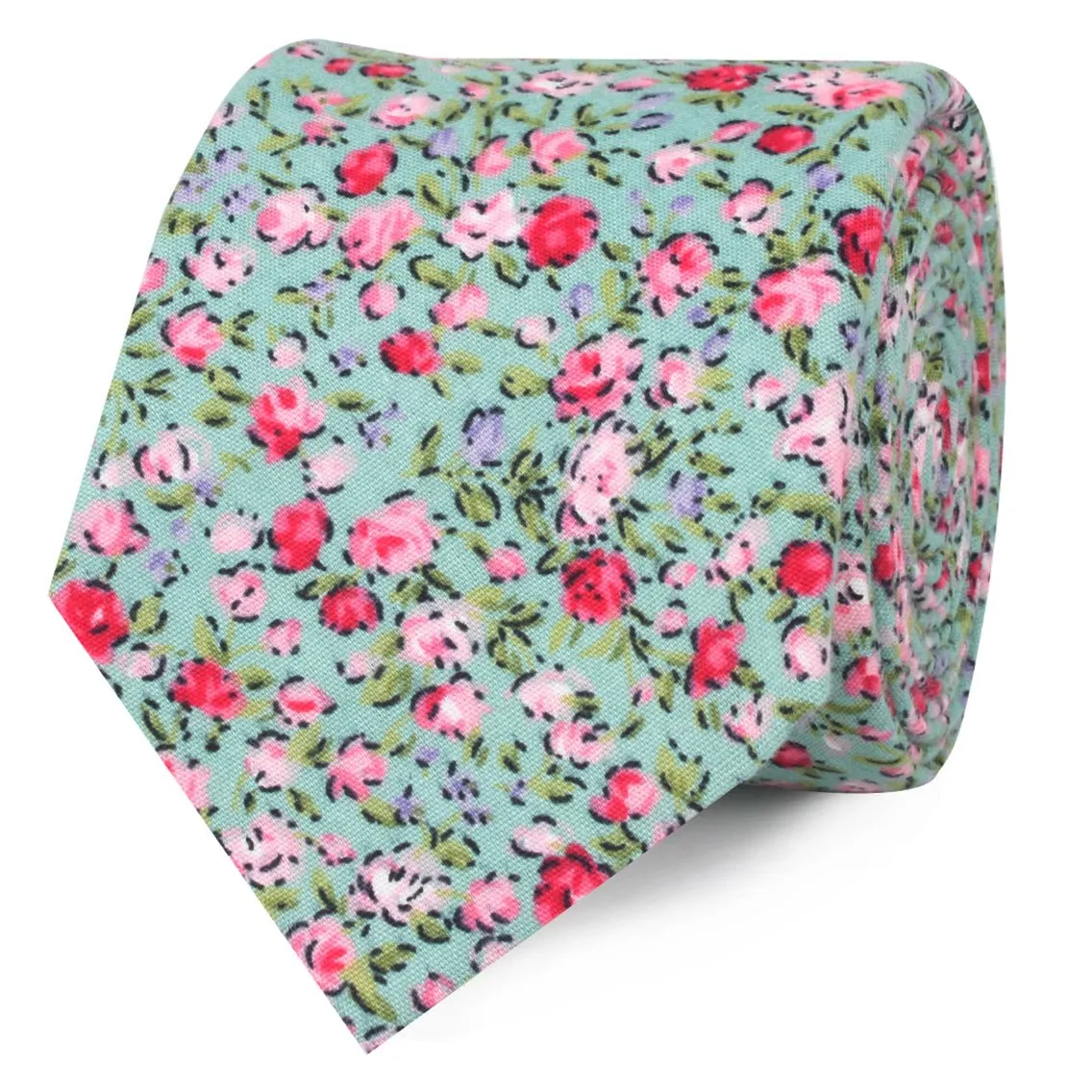 Centifolia Floral Roses Skinny Tie sold by OTAA product image thumbnail 2
