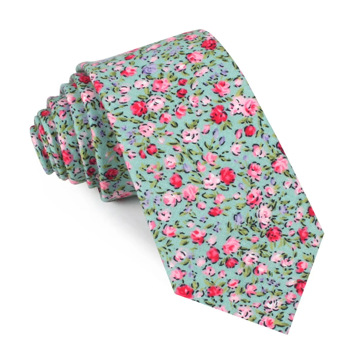 Centifolia Floral Roses Skinny Tie sold by OTAA