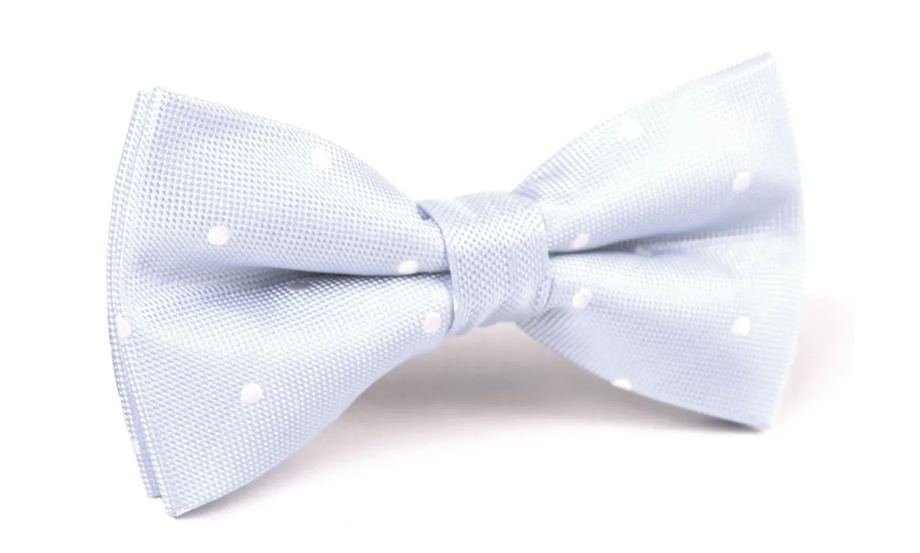 Mint Blue with White Polka Dots Bow Tie made by OTAA