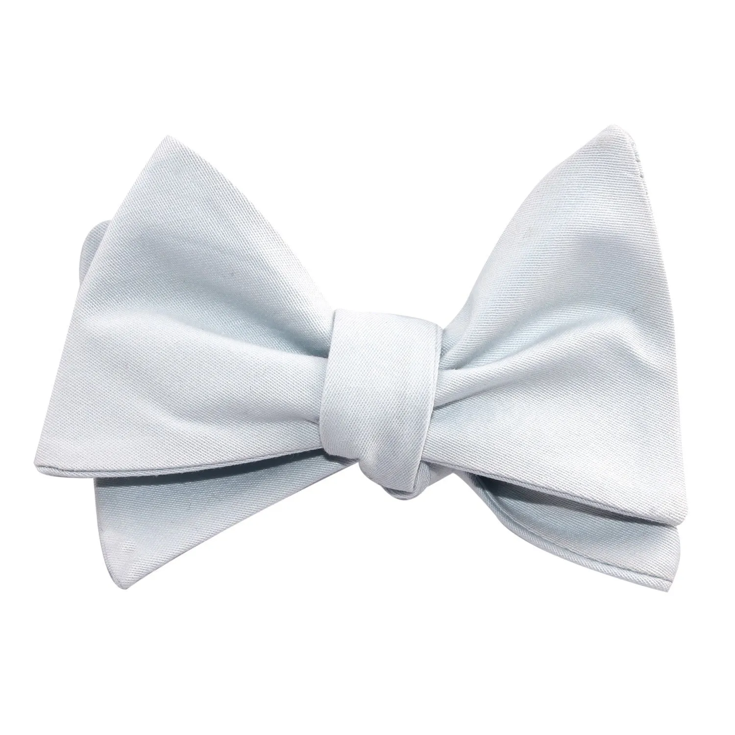 Alice Blue Cotton Self Tie Bow Tie sold by OTAA product image thumbnail 4