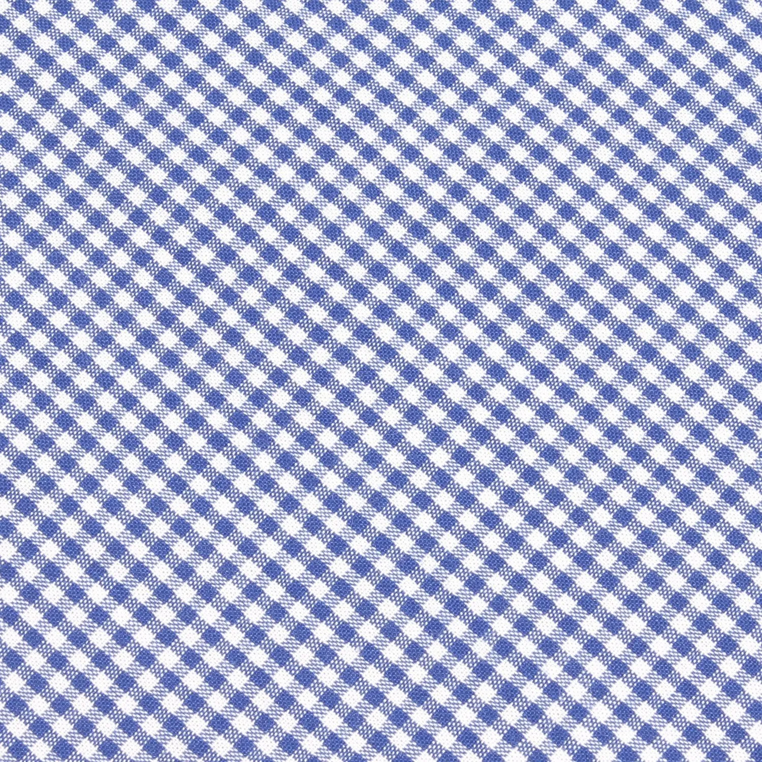 Blue Gingham Cotton Self Tie Bow Tie sold by OTAA product image thumbnail 5