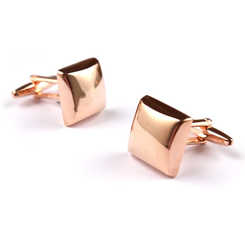 Rose Gold Square Cufflinks made by OTAA