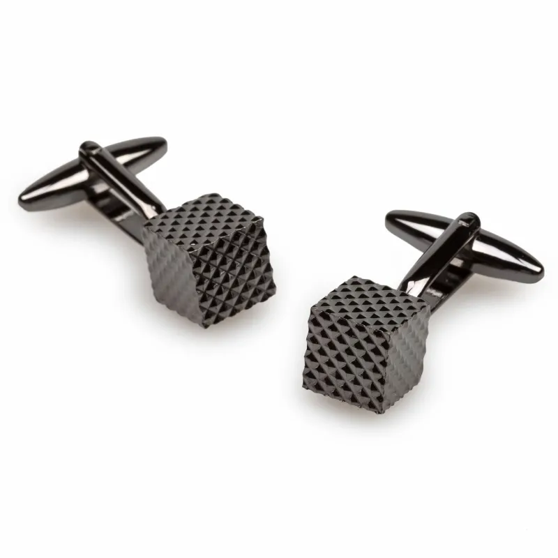 Nocturnal Gun Metal Cufflinks made by OTAA