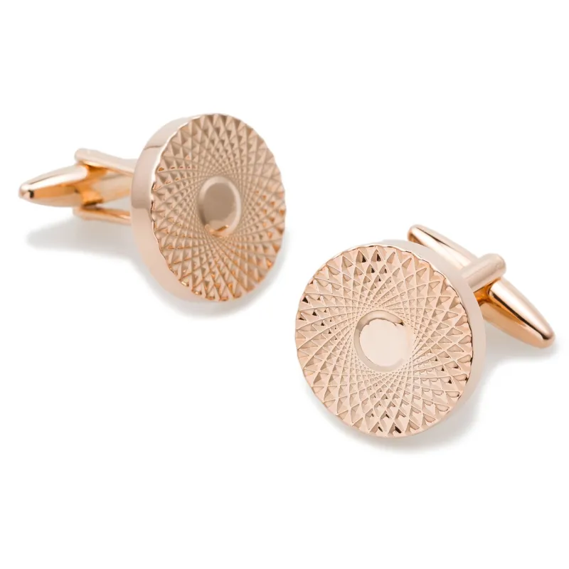 Royale Rose Gold Cufflinks made by OTAA